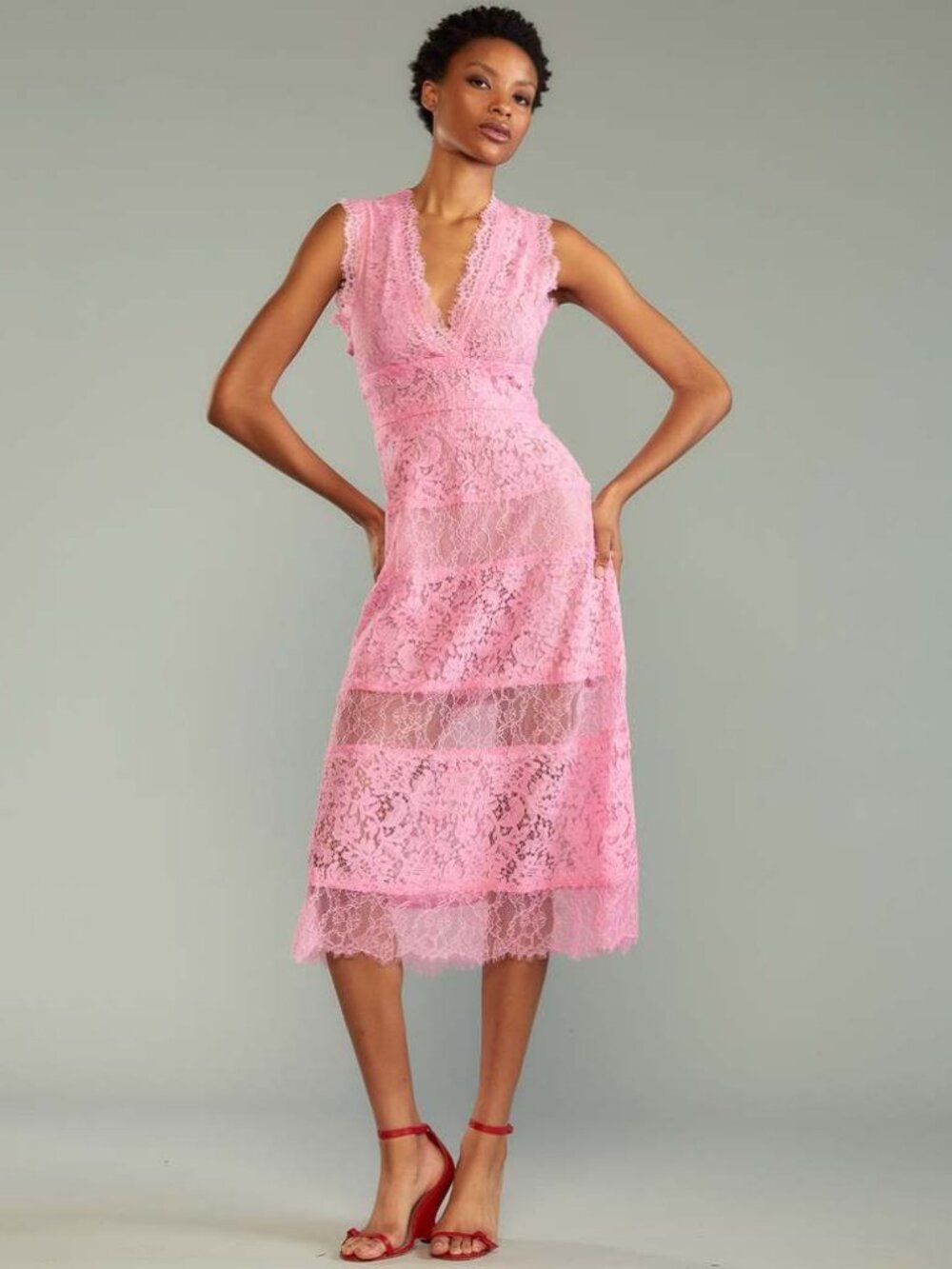 Cynthia Rowley Audrey Pink lace dress